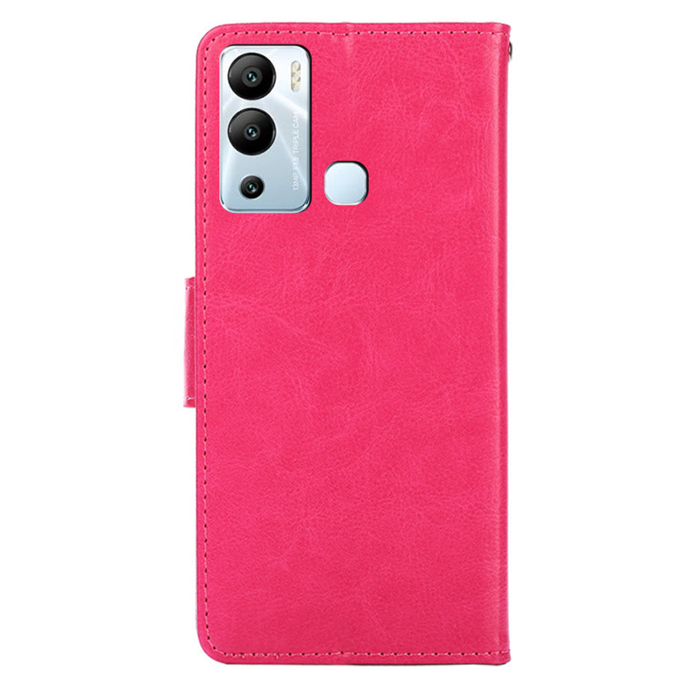 For Infinix Hot 12i 4G Phone Case Shockproof Leather Wallet Stand Mobile Cover