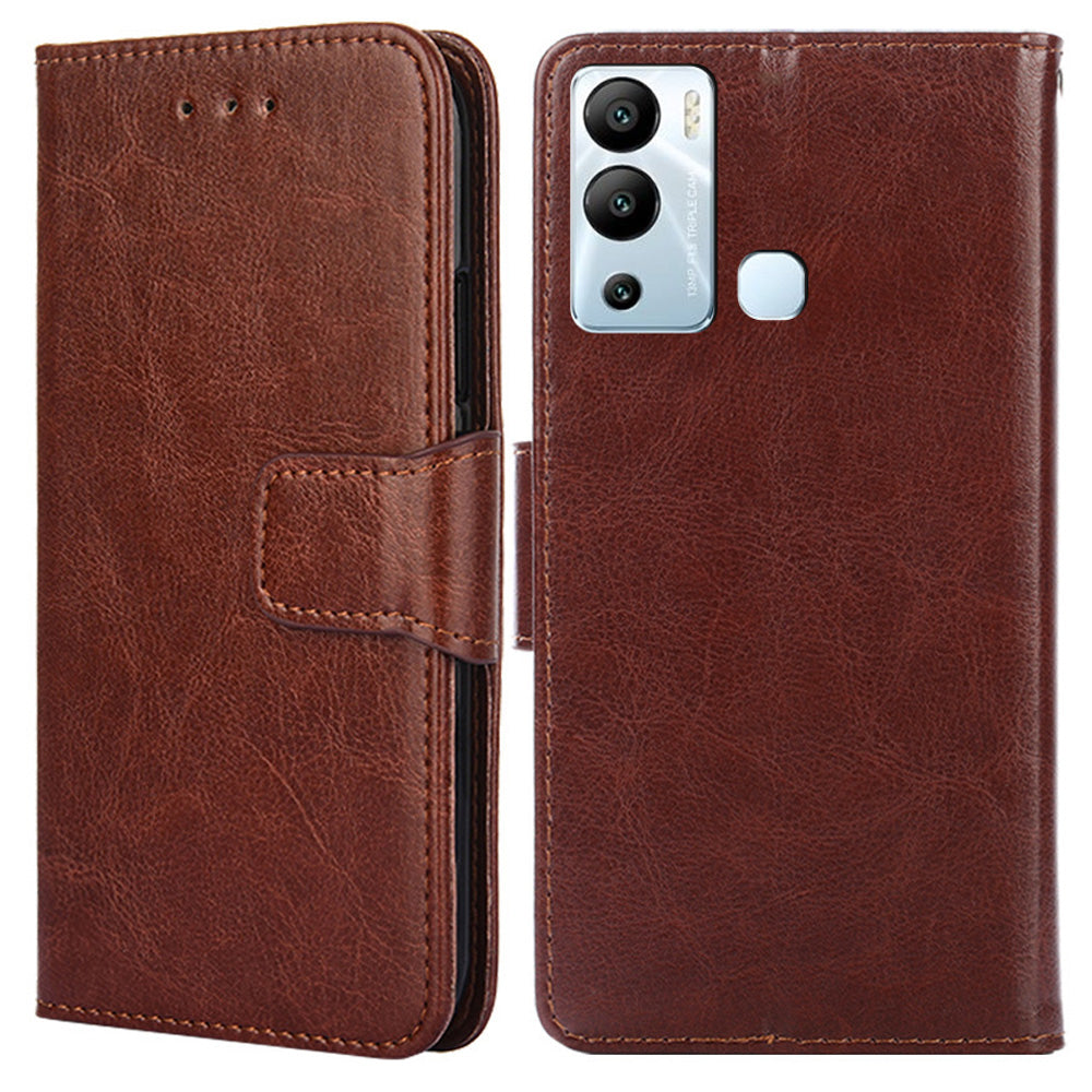 For Infinix Hot 12i 4G Phone Case Shockproof Leather Wallet Stand Mobile Cover