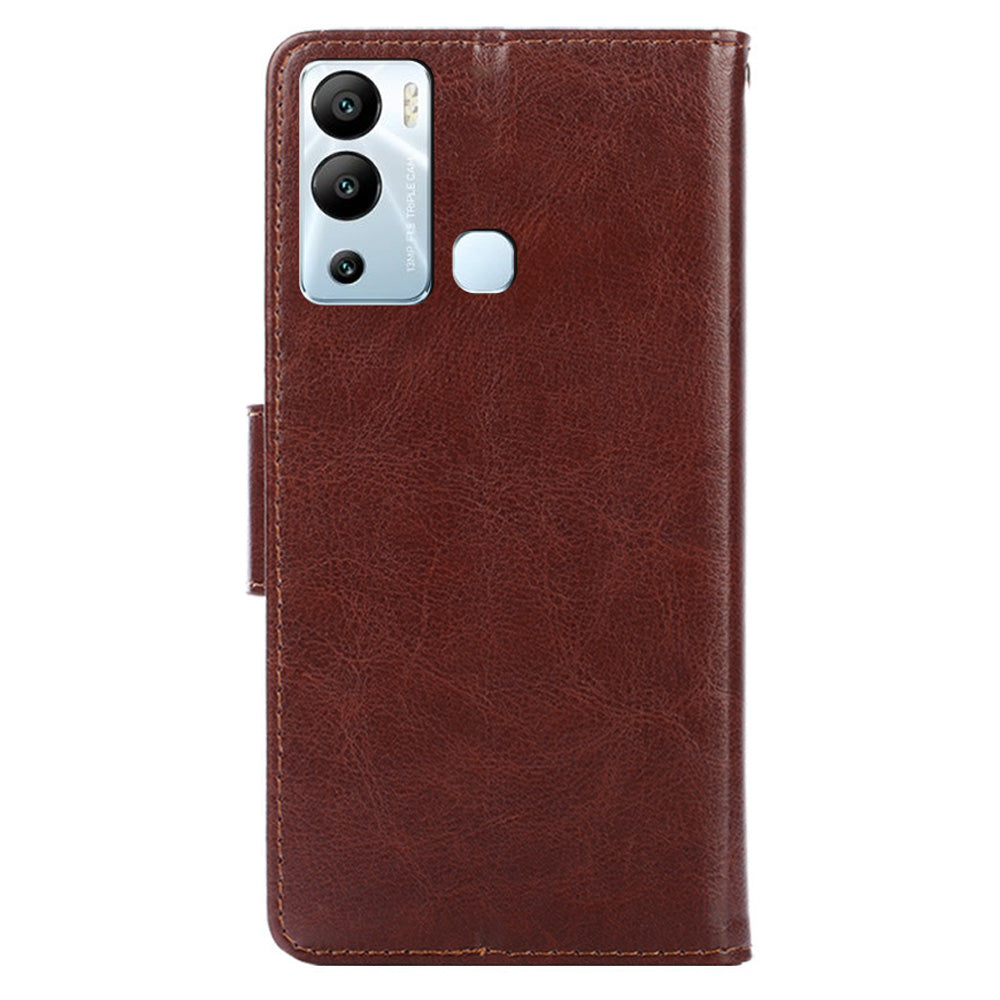 For Infinix Hot 12i 4G Phone Case Shockproof Leather Wallet Stand Mobile Cover