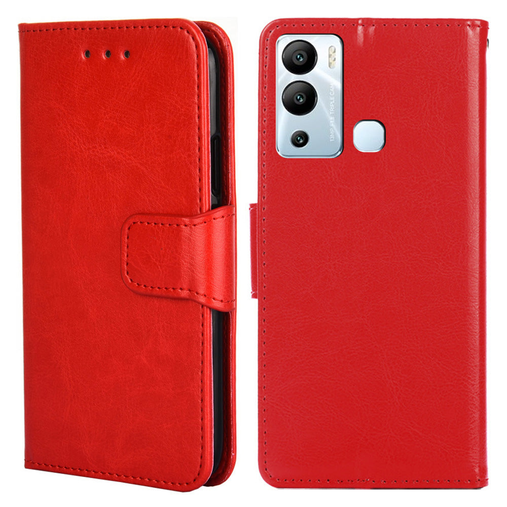For Infinix Hot 12i 4G Phone Case Shockproof Leather Wallet Stand Mobile Cover