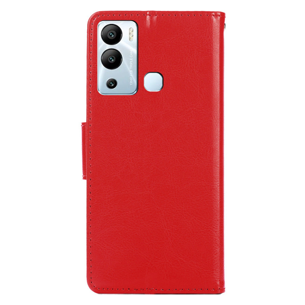 For Infinix Hot 12i 4G Phone Case Shockproof Leather Wallet Stand Mobile Cover