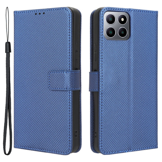 For Boost Mobile Celero 5G+ Diamond Texture PU Leather+TPU Cell Phone Cover Flip Stand Wallet Case