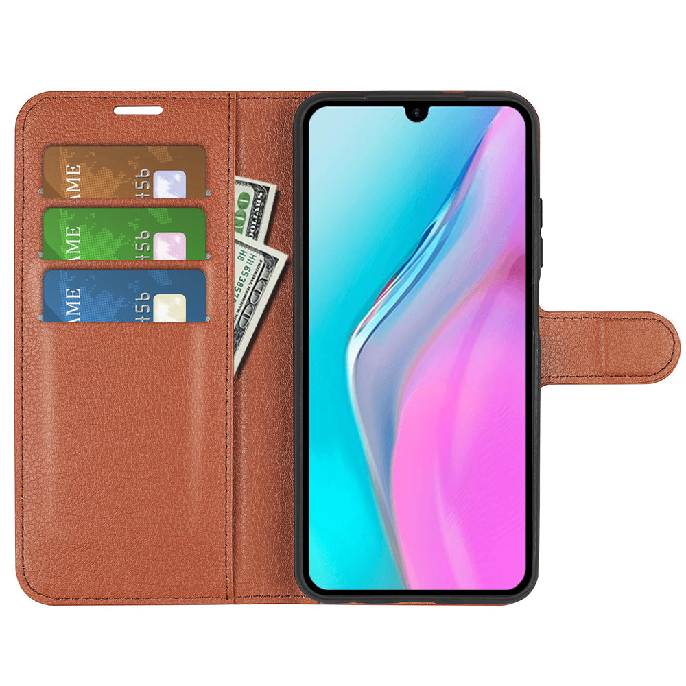 For Infinix Note 11 Wallet Function Litchi Texture Leather Shell Cover Phone Stand Case