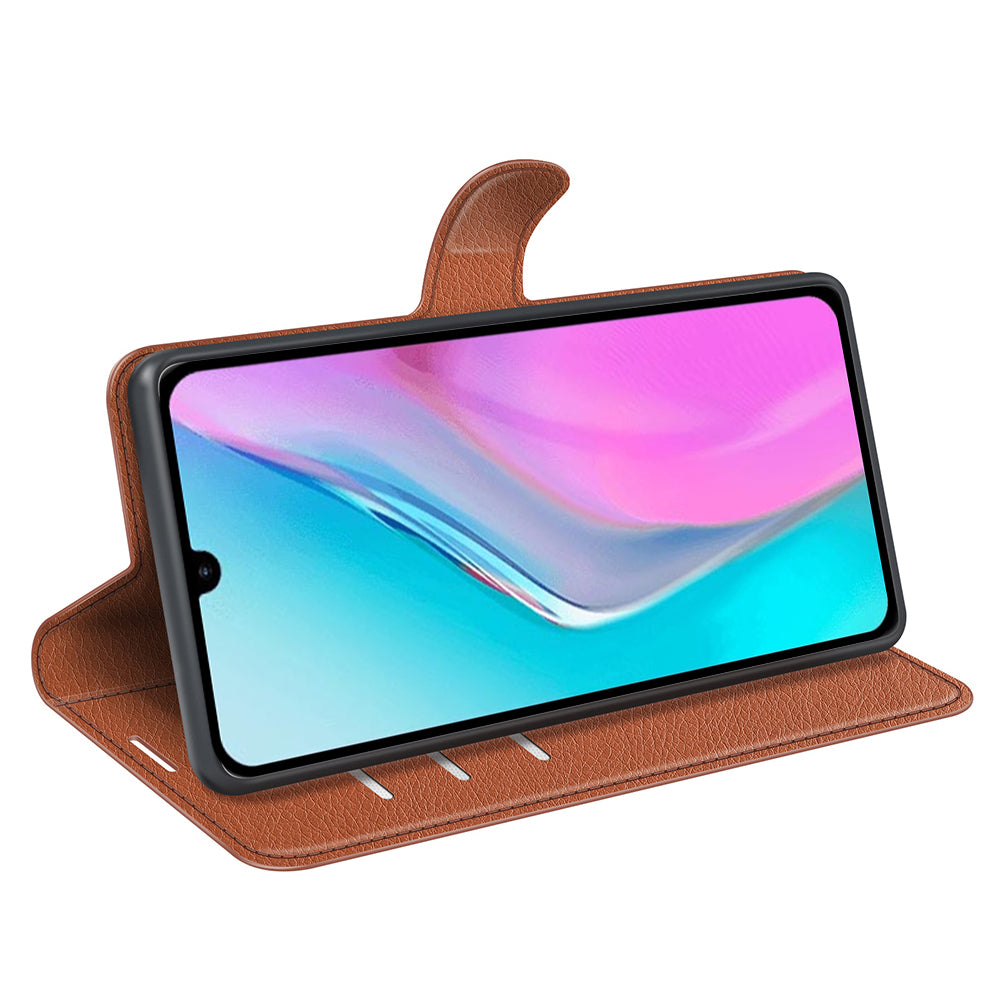 For Infinix Note 11 Wallet Function Litchi Texture Leather Shell Cover Phone Stand Case