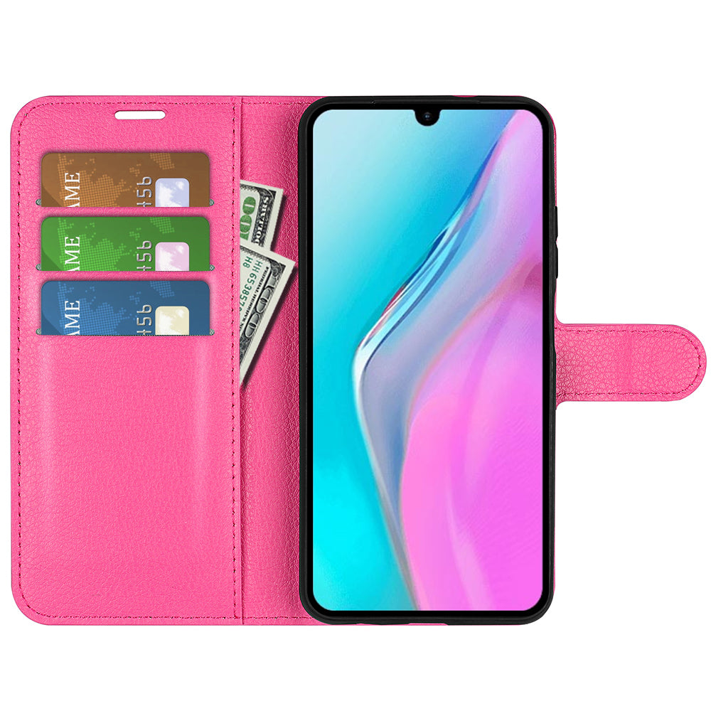 For Infinix Note 11 Wallet Function Litchi Texture Leather Shell Cover Phone Stand Case