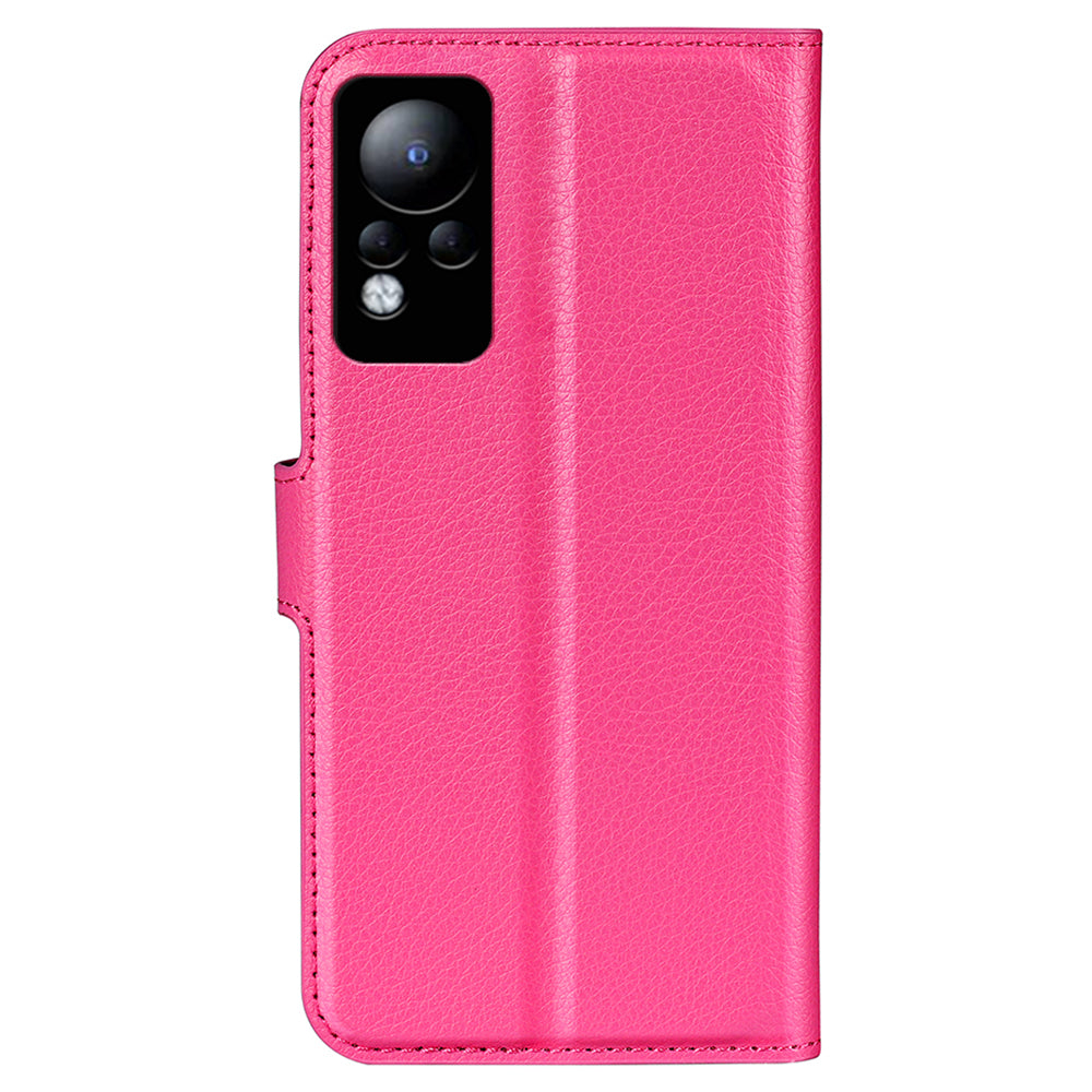 For Infinix Note 11 Wallet Function Litchi Texture Leather Shell Cover Phone Stand Case