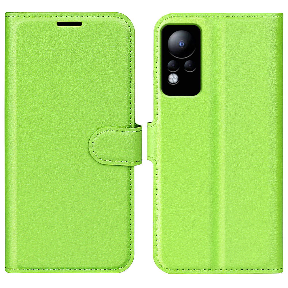 For Infinix Note 11 Wallet Function Litchi Texture Leather Shell Cover Phone Stand Case