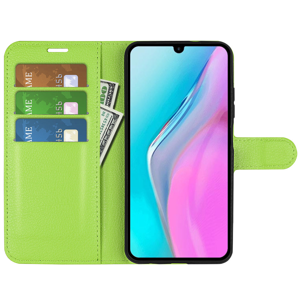 For Infinix Note 11 Wallet Function Litchi Texture Leather Shell Cover Phone Stand Case