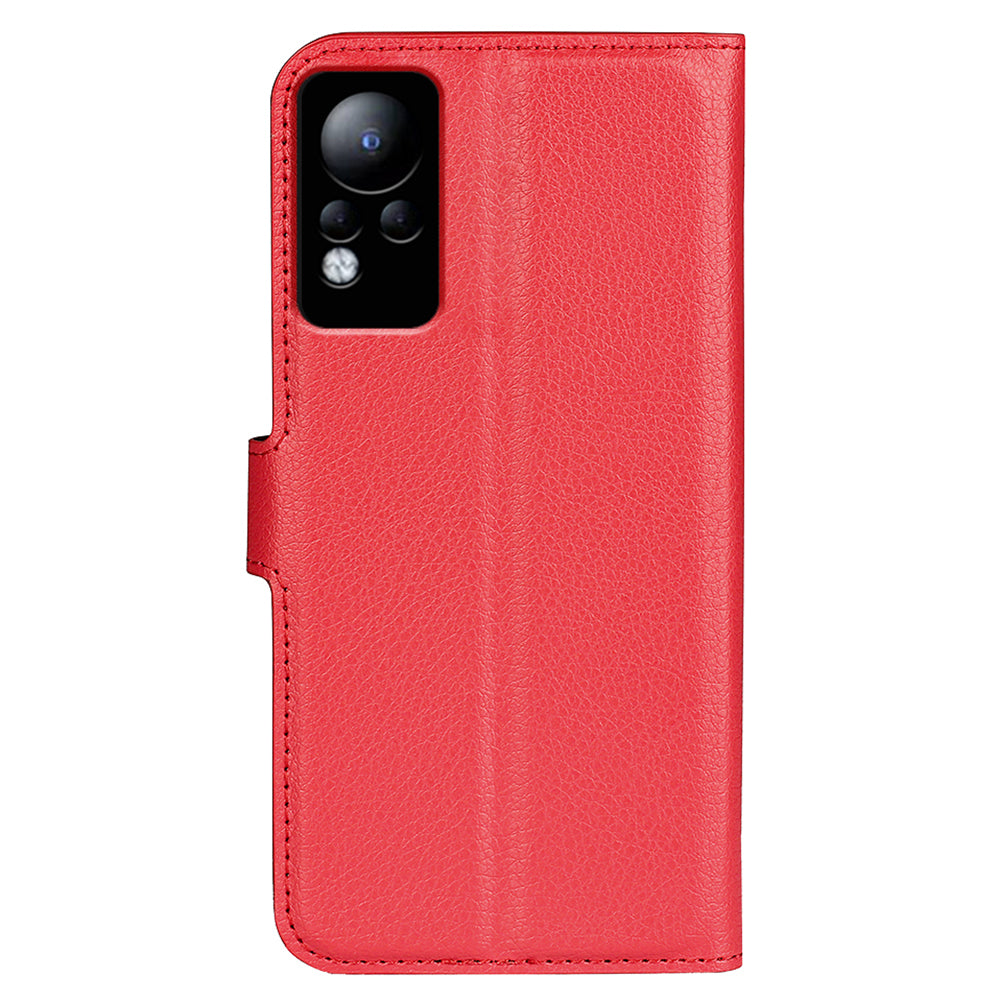 For Infinix Note 11 Wallet Function Litchi Texture Leather Shell Cover Phone Stand Case