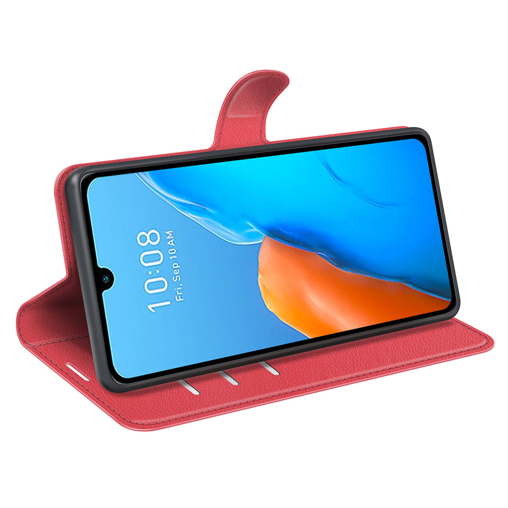 For Infinix Note 12 Pro 4G Anti-Fingerprint PU Leather Wallet Shell Flip Stand Litchi Texture Phone Case Cover