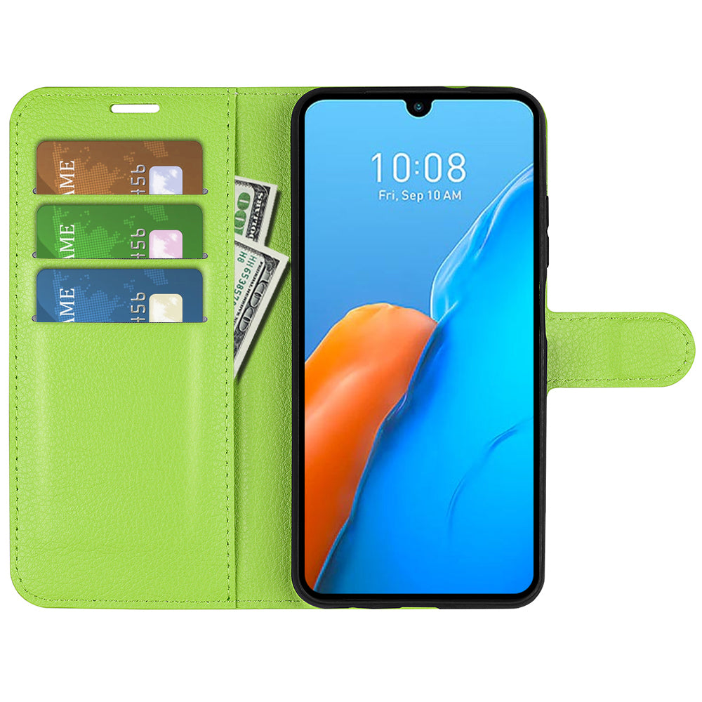 For Infinix Note 12 Pro 4G Anti-Fingerprint PU Leather Wallet Shell Flip Stand Litchi Texture Phone Case Cover