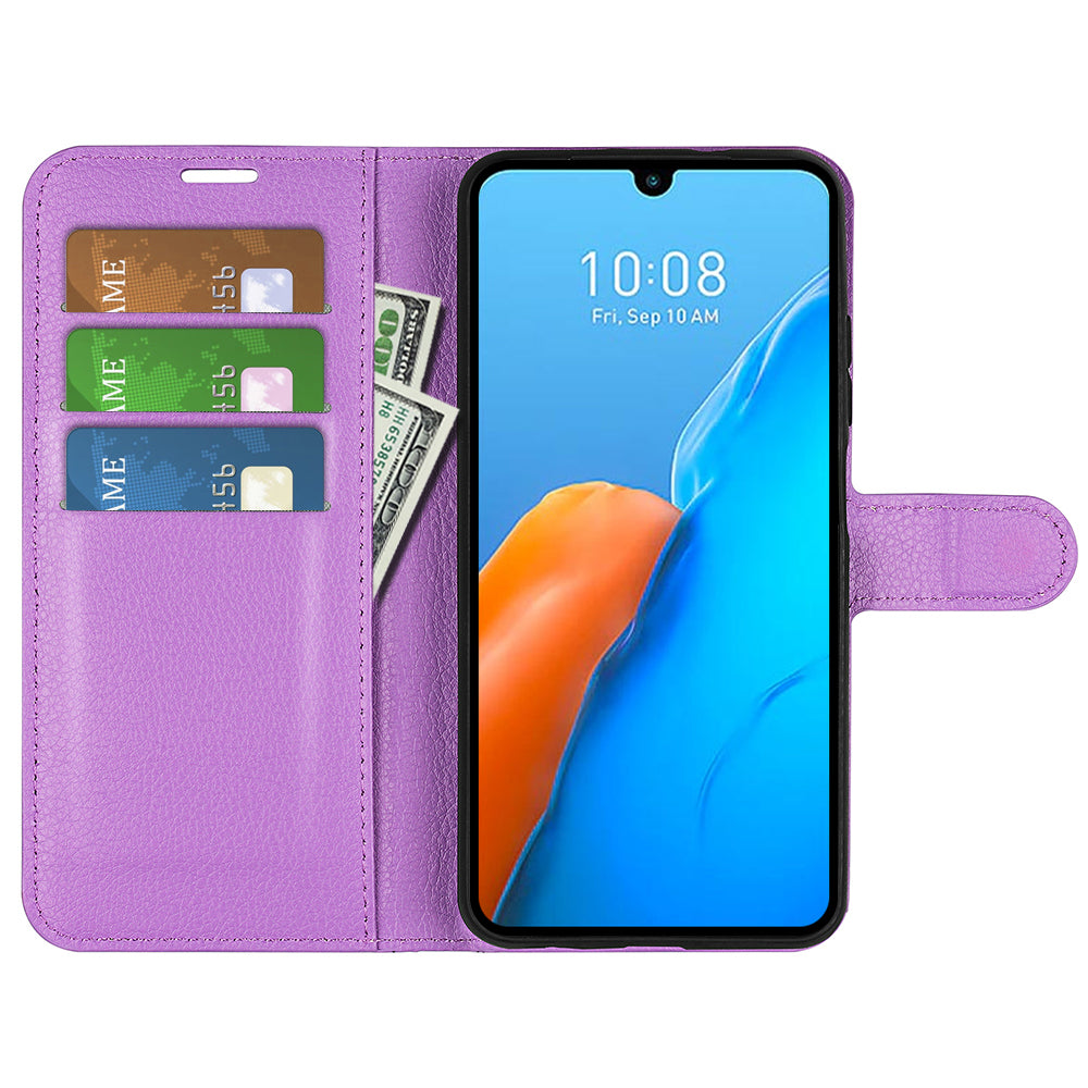 For Infinix Note 12 Pro 4G Anti-Fingerprint PU Leather Wallet Shell Flip Stand Litchi Texture Phone Case Cover