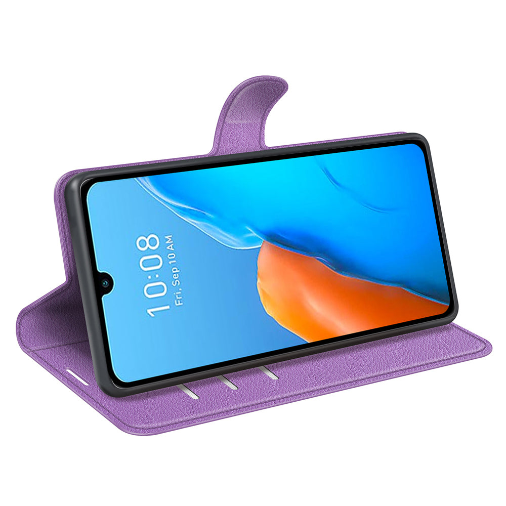 For Infinix Note 12 Pro 4G Anti-Fingerprint PU Leather Wallet Shell Flip Stand Litchi Texture Phone Case Cover