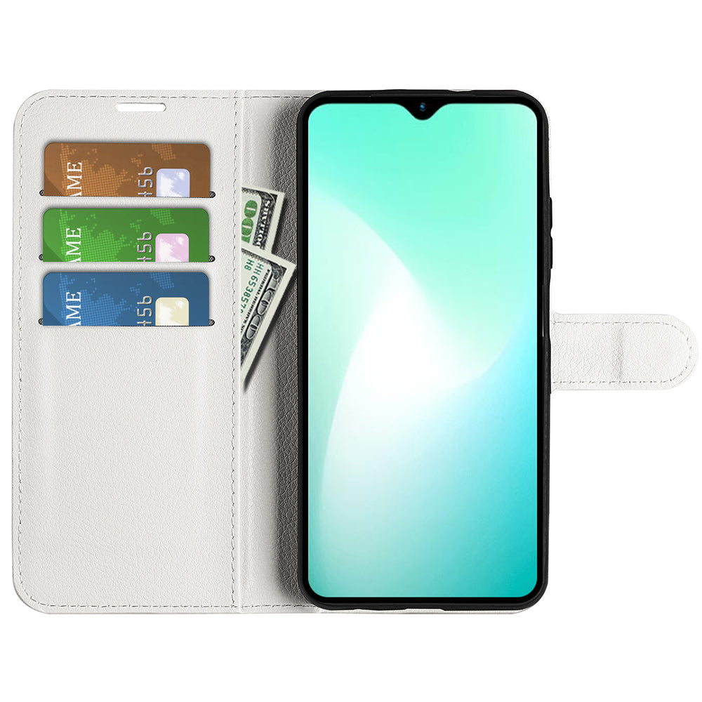 For Infinix Hot 11 Play Litchi Texture PU Leather Wallet Anti-drop Shell Flip Stand Phone Case