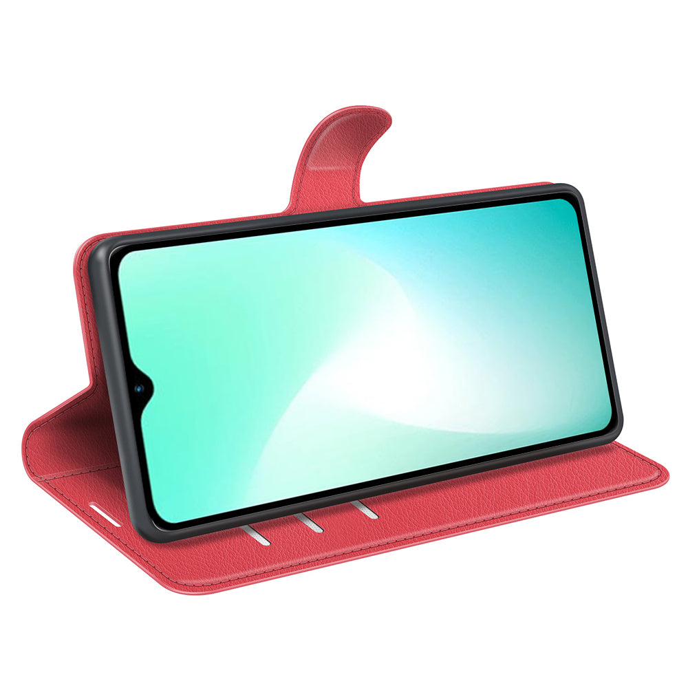 For Infinix Hot 11 Play Litchi Texture PU Leather Wallet Anti-drop Shell Flip Stand Phone Case
