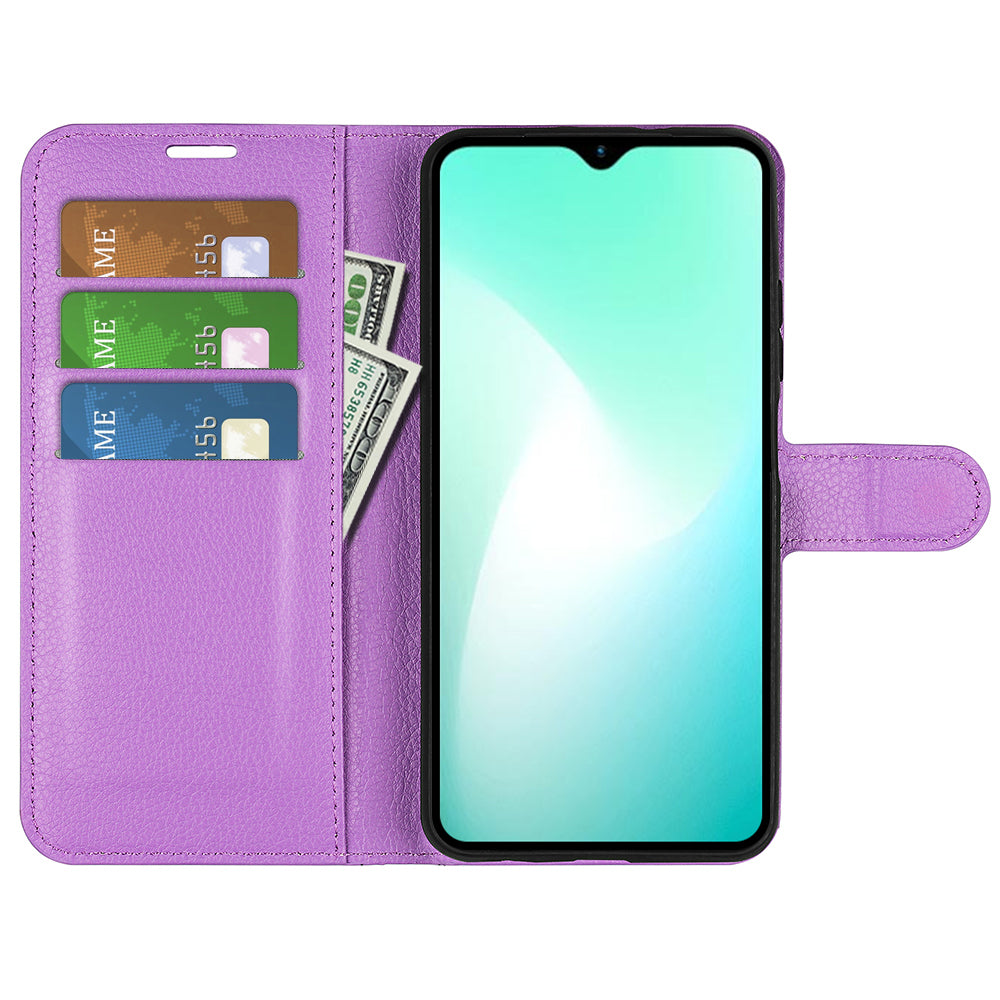 For Infinix Hot 11 Play Litchi Texture PU Leather Wallet Anti-drop Shell Flip Stand Phone Case