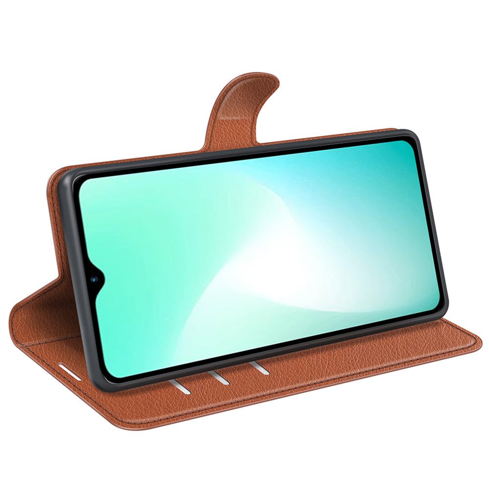 For Infinix Hot 11 Play Litchi Texture PU Leather Wallet Anti-drop Shell Flip Stand Phone Case