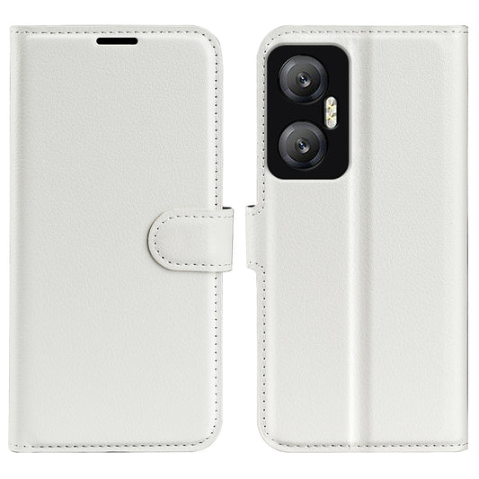 For Infinix Hot 20 5G Anti-Scratch Phone Shell Litchi Texture PU Leather Wallet Anti-Drop Flip Stand Phone Case