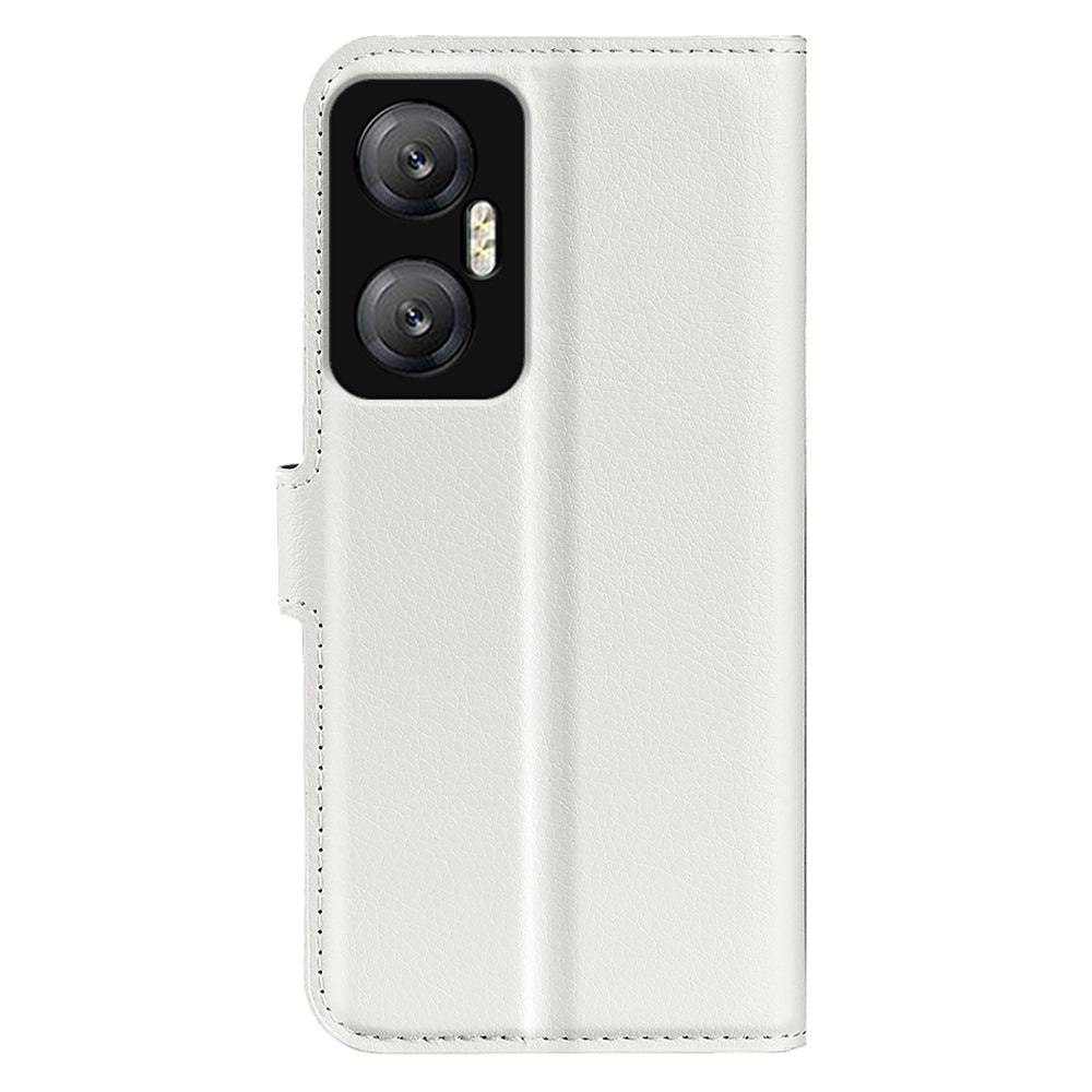 For Infinix Hot 20 5G Anti-Scratch Phone Shell Litchi Texture PU Leather Wallet Anti-Drop Flip Stand Phone Case