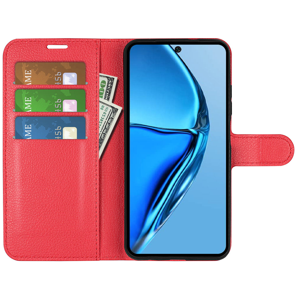 For Infinix Hot 20 4G Anti-drop Shell Flip Stand Phone Case Litchi Texture PU Leather Wallet