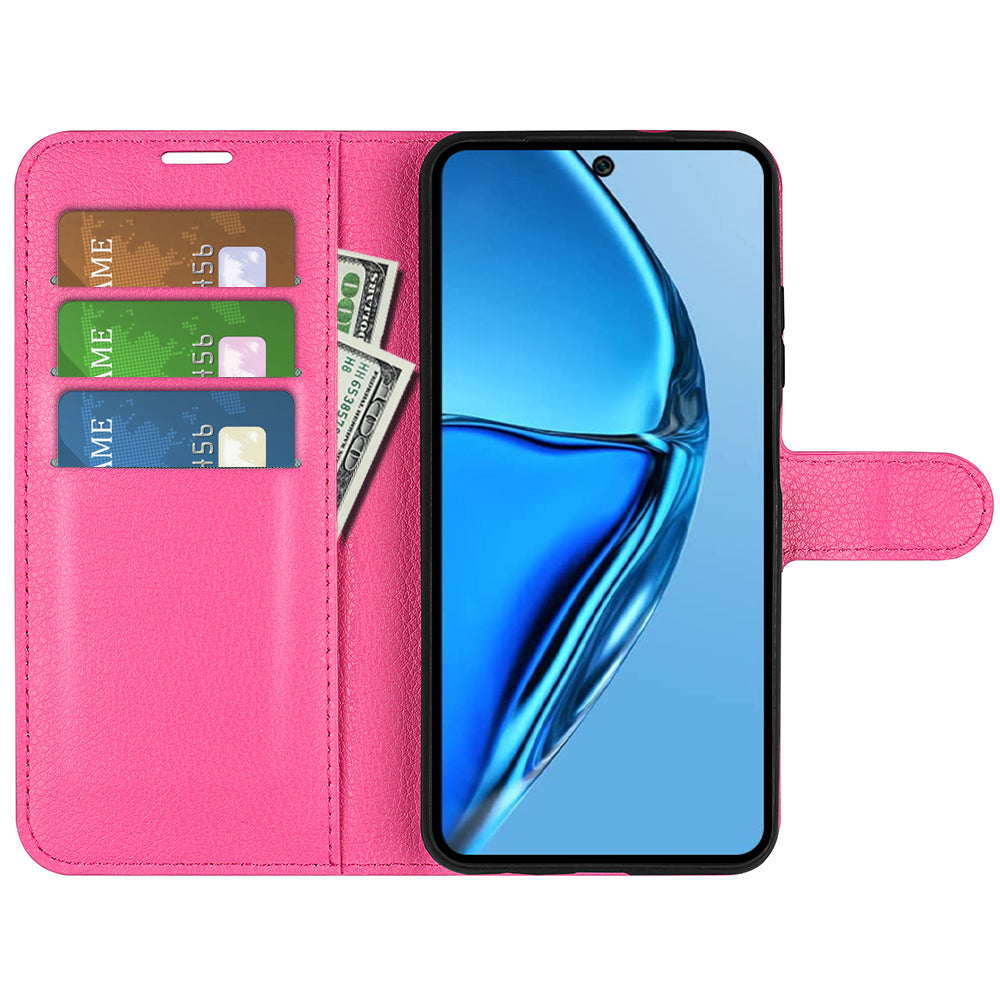 For Infinix Hot 20 4G Anti-drop Shell Flip Stand Phone Case Litchi Texture PU Leather Wallet