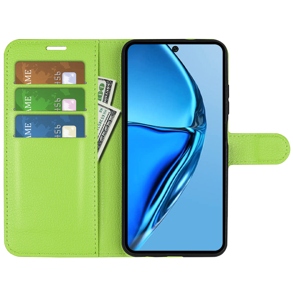 For Infinix Hot 20 4G Anti-drop Shell Flip Stand Phone Case Litchi Texture PU Leather Wallet