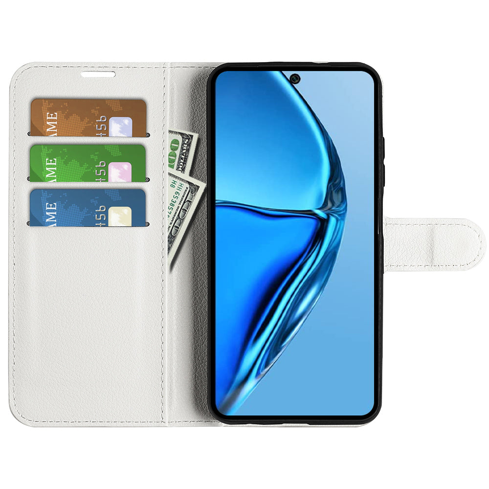 For Infinix Hot 20 4G Anti-drop Shell Flip Stand Phone Case Litchi Texture PU Leather Wallet