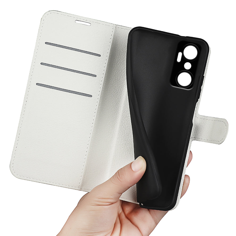 For Infinix Hot 20 4G Anti-drop Shell Flip Stand Phone Case Litchi Texture PU Leather Wallet