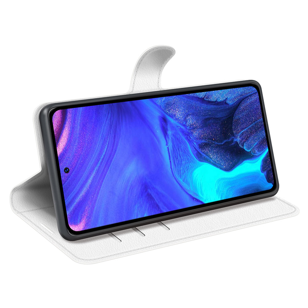 For Infinix Note 10 Pro Litchi Texture PU Leather Wallet Anti-drop Shell Flip Stand Phone Case