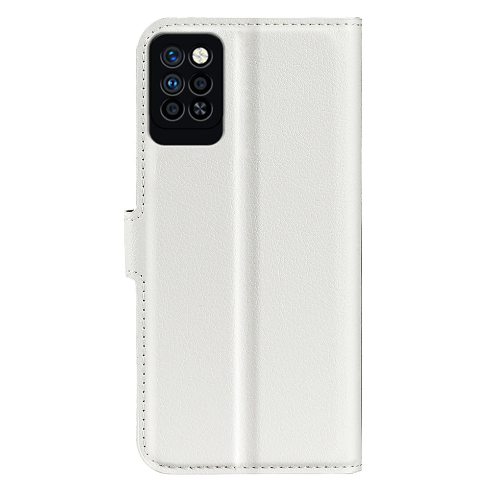 For Infinix Note 10 Pro Litchi Texture PU Leather Wallet Anti-drop Shell Flip Stand Phone Case