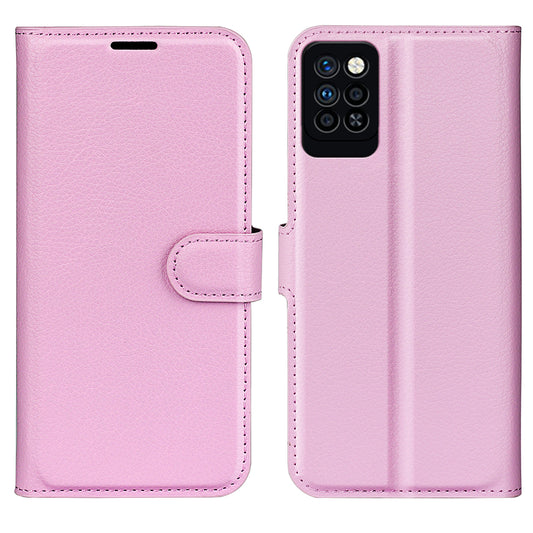 For Infinix Note 10 Pro Litchi Texture PU Leather Wallet Anti-drop Shell Flip Stand Phone Case