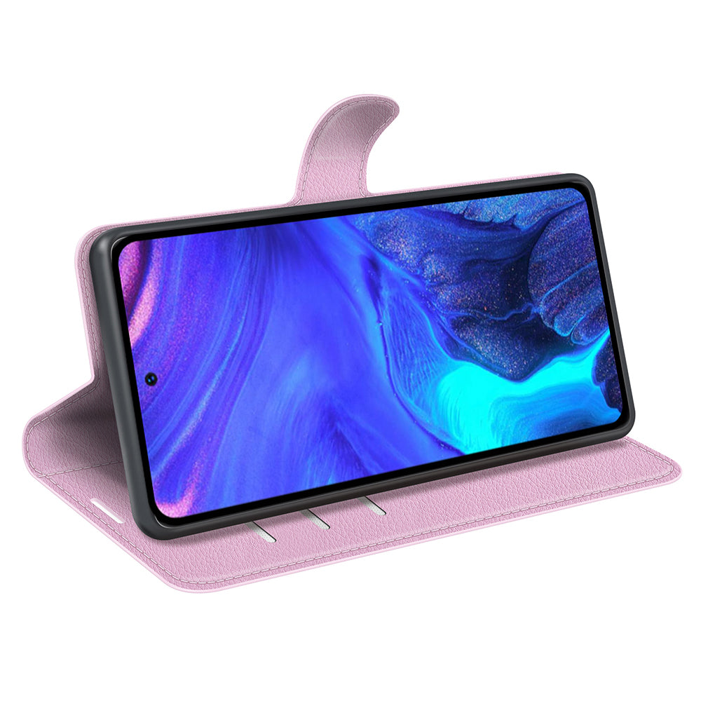 For Infinix Note 10 Pro Litchi Texture PU Leather Wallet Anti-drop Shell Flip Stand Phone Case