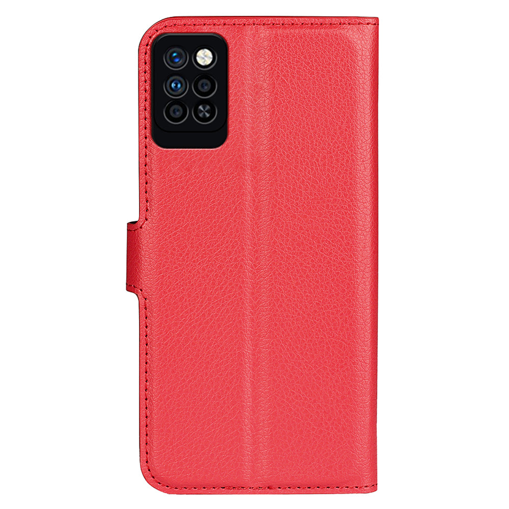 For Infinix Note 10 Pro Litchi Texture PU Leather Wallet Anti-drop Shell Flip Stand Phone Case