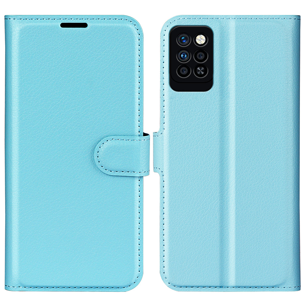 For Infinix Note 10 Pro Litchi Texture PU Leather Wallet Anti-drop Shell Flip Stand Phone Case