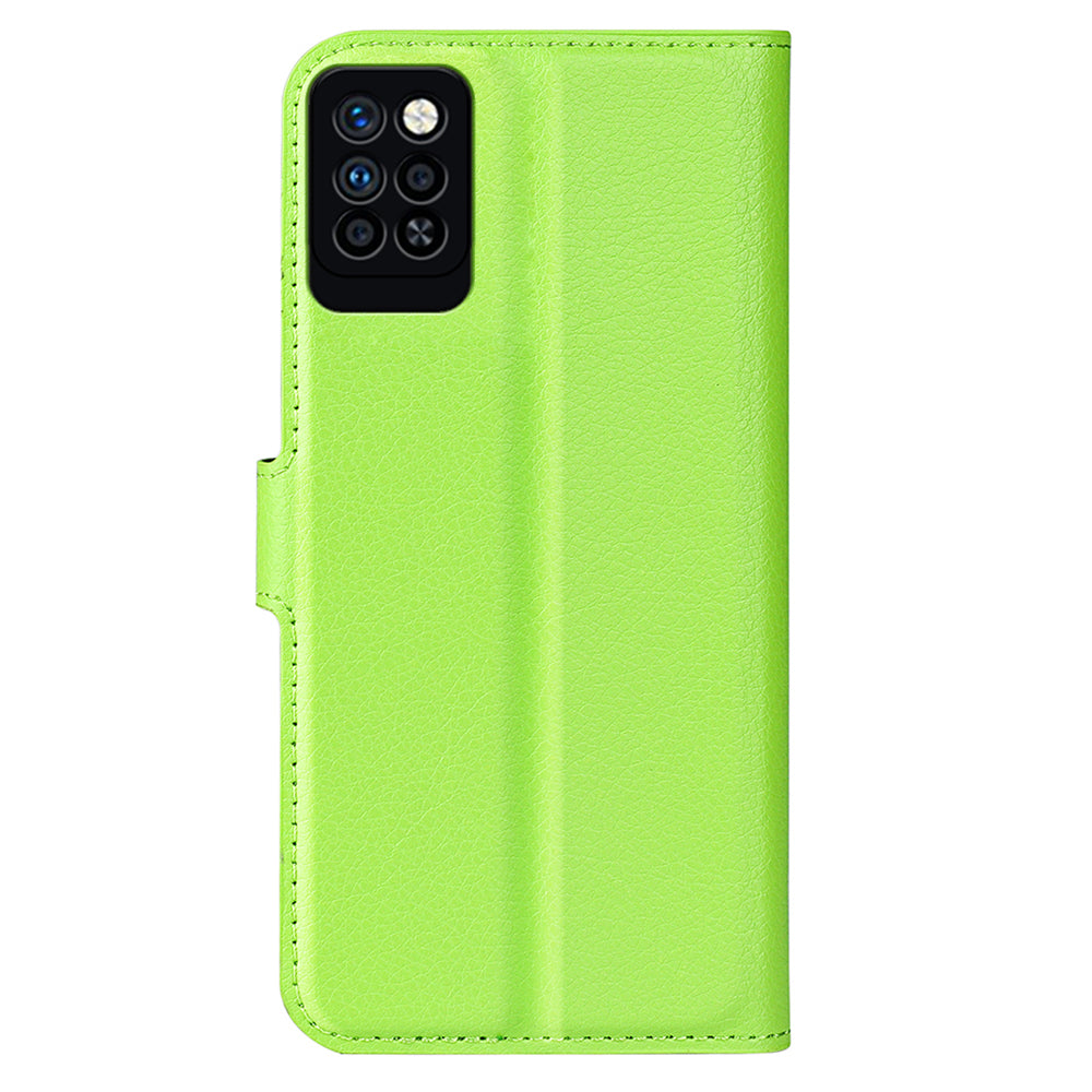For Infinix Note 10 Pro Litchi Texture PU Leather Wallet Anti-drop Shell Flip Stand Phone Case
