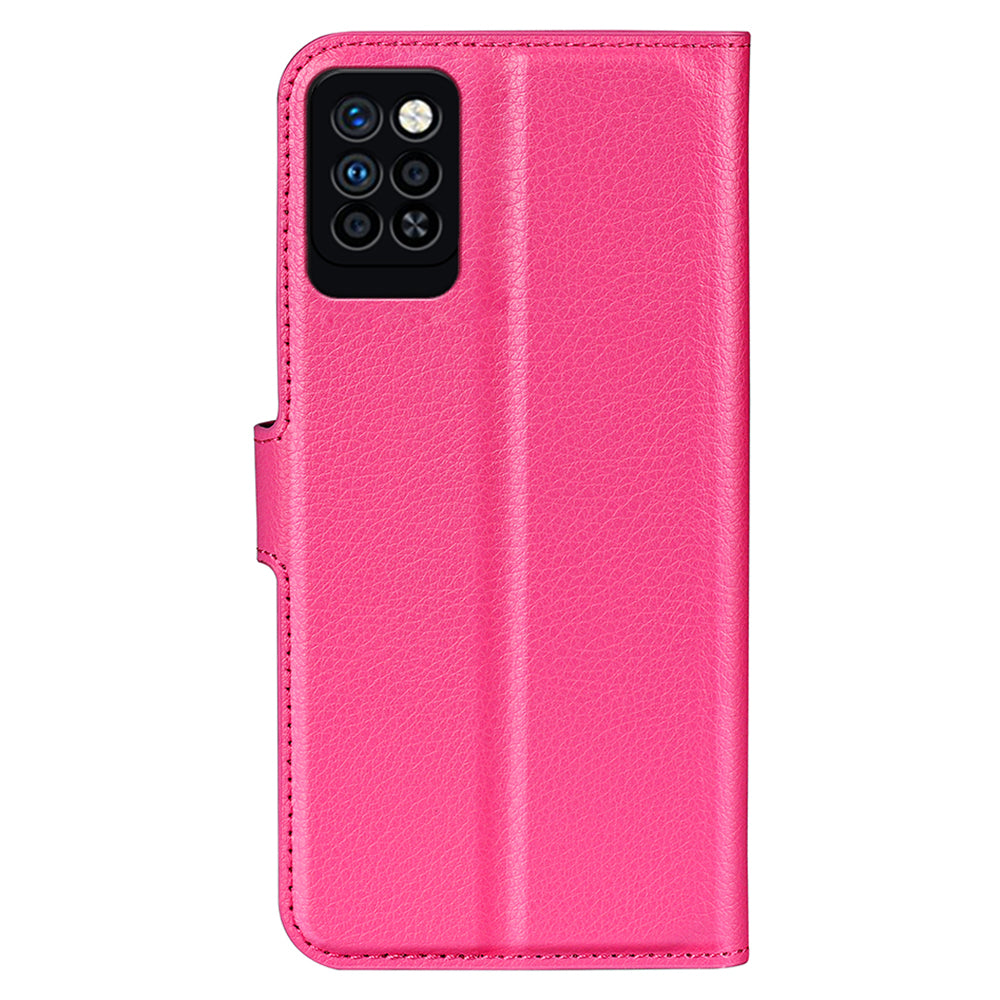 For Infinix Note 10 Pro Litchi Texture PU Leather Wallet Anti-drop Shell Flip Stand Phone Case