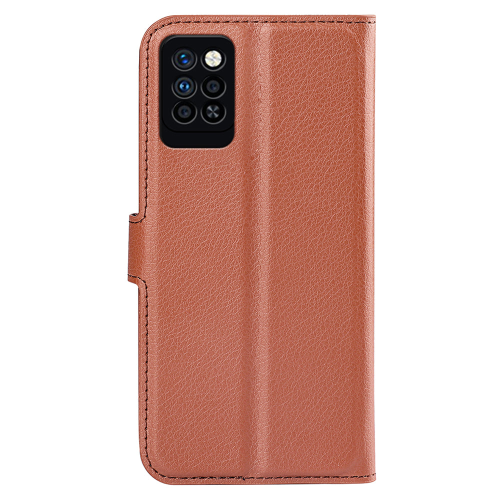For Infinix Note 10 Pro Litchi Texture PU Leather Wallet Anti-drop Shell Flip Stand Phone Case