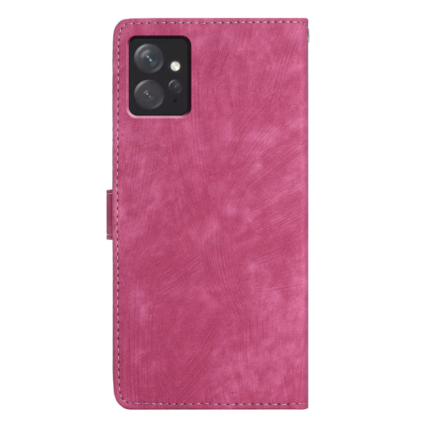 Leather Phone Case for Xiaomi Redmi Note 12 4G , Skin-touch Wallet Stand Cover