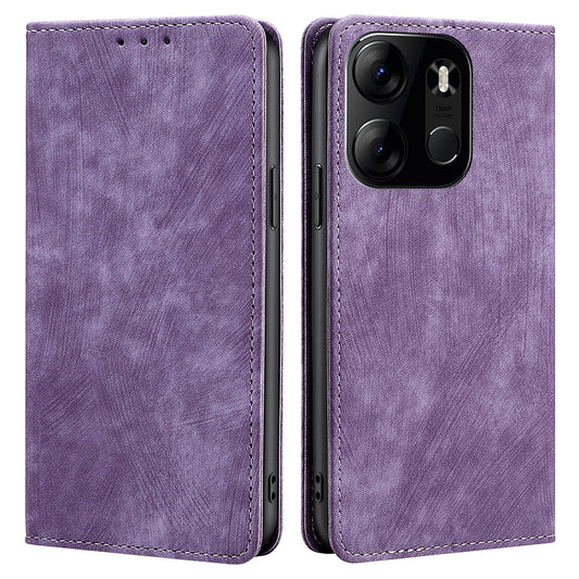 RFID Blocking Cover for Tecno Spark Go 2023 4G Shell with Stand Wallet PU Leather Cellphone Case