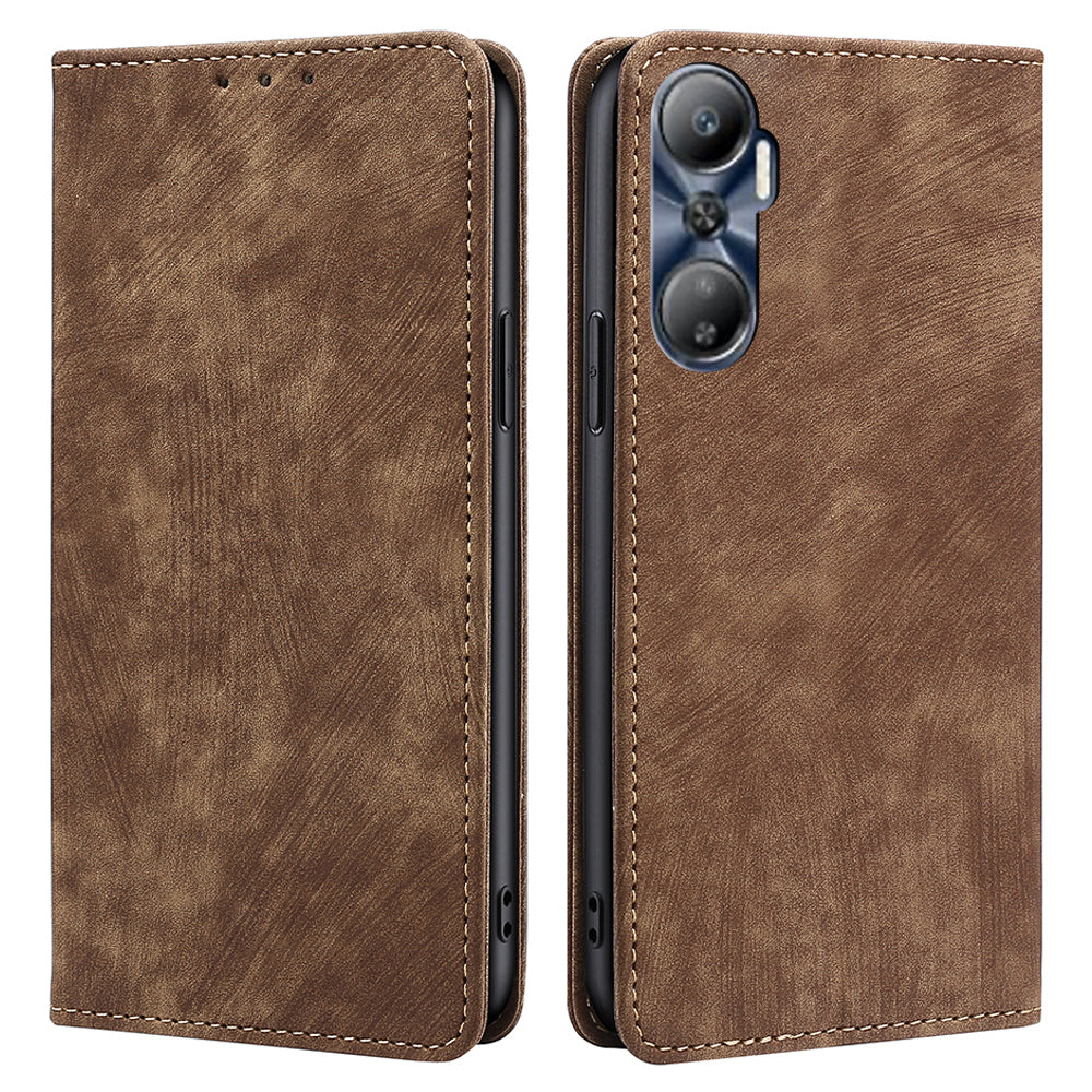 For Infinix Hot 20 4G RFID Blocking Phone Case PU Leather Stand Wallet Cover