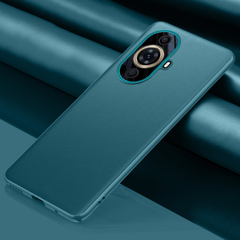 For Huawei nova 11 Cell Phone Case Metal Lens Protection Leather Coated TPU+PC Cover (2nd Gen)