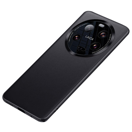 For Xiaomi 13 Ultra PU Leather Coated TPU+PC Phone Case Metal Lens Protection Phone Cover (2nd Gen)