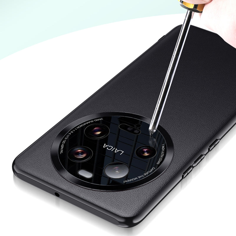 For Xiaomi 13 Ultra PU Leather Coated TPU+PC Phone Case Metal Lens Protection Phone Cover (2nd Gen)