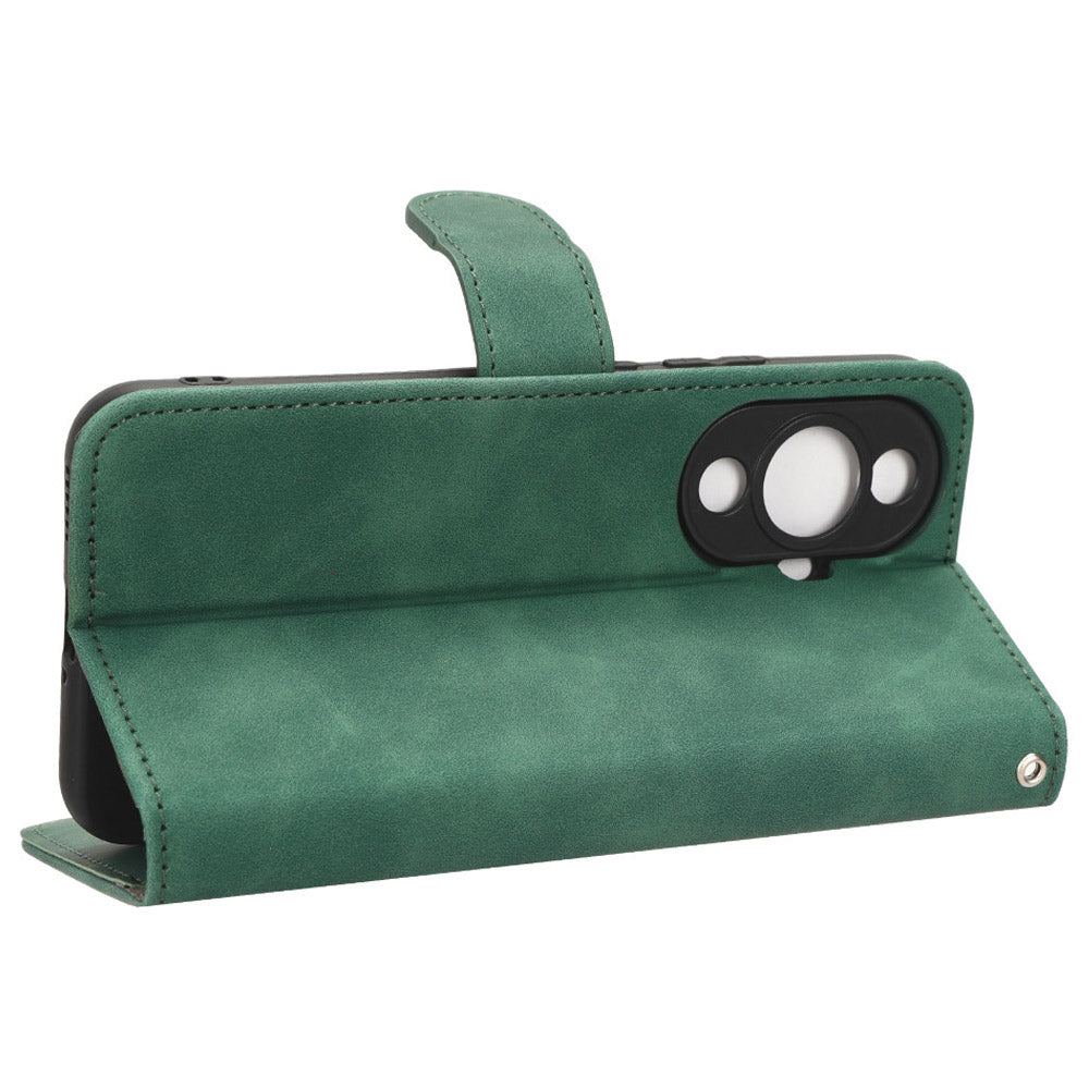 For Huawei nova 11 PU Leather Wallet Anti-drop Shell Skin-touch Flip Stand Phone Case