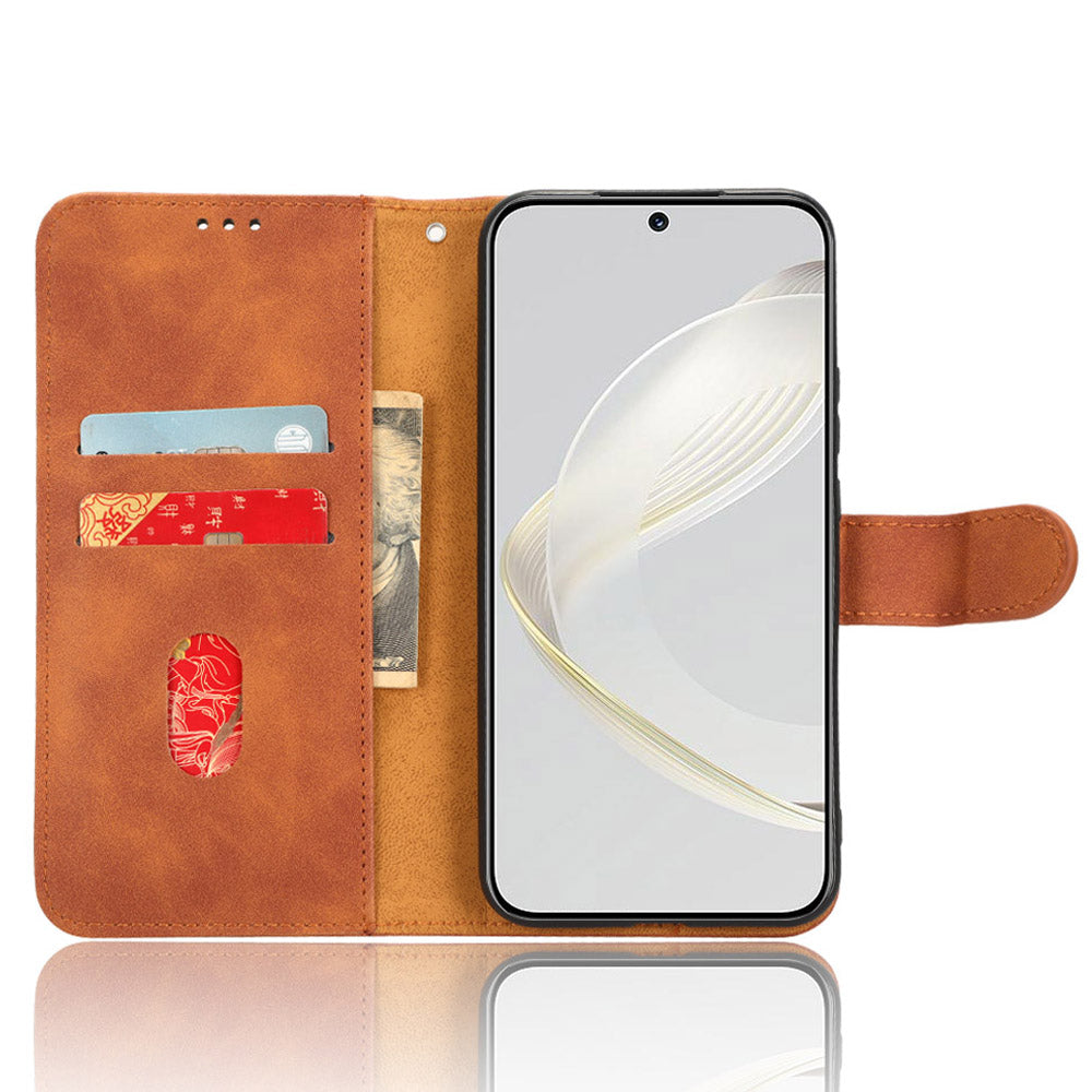 For Huawei nova 11 PU Leather Wallet Anti-drop Shell Skin-touch Flip Stand Phone Case