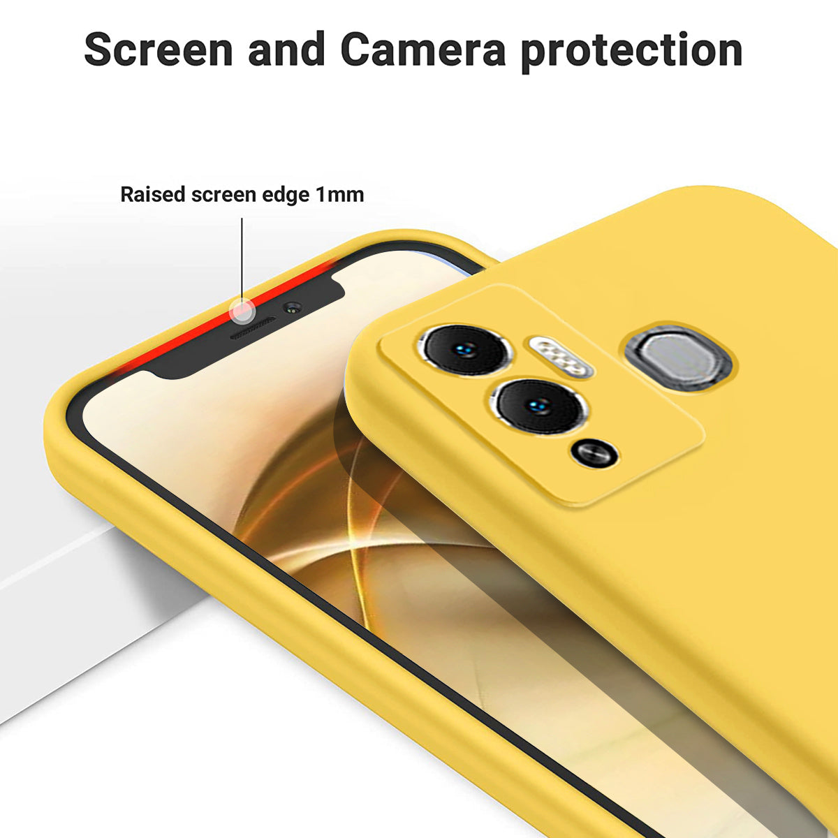 Liquid Silicone Cover for Infinix Hot 12 Play NFC 4G / Hot 12 Play 4G , Soft Lining Protection Anti-Scratch Phone Case