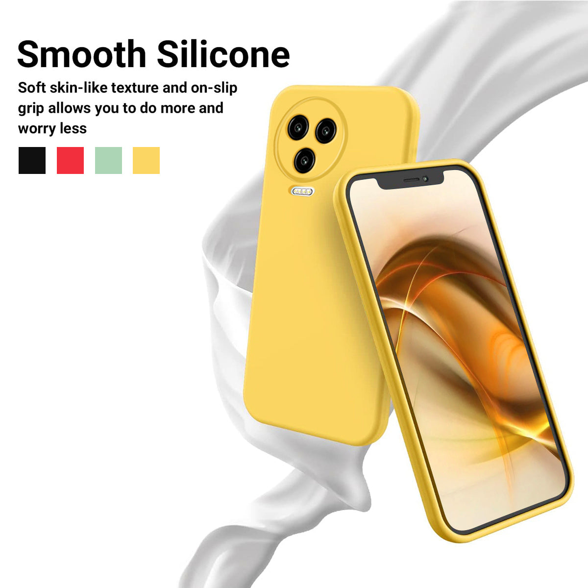 For Infinix Note 12 Pro 4G / Note 12 (2023) 4G Liquid Silicone Phone Case Anti-Dust Mobile Cover with Soft Lining