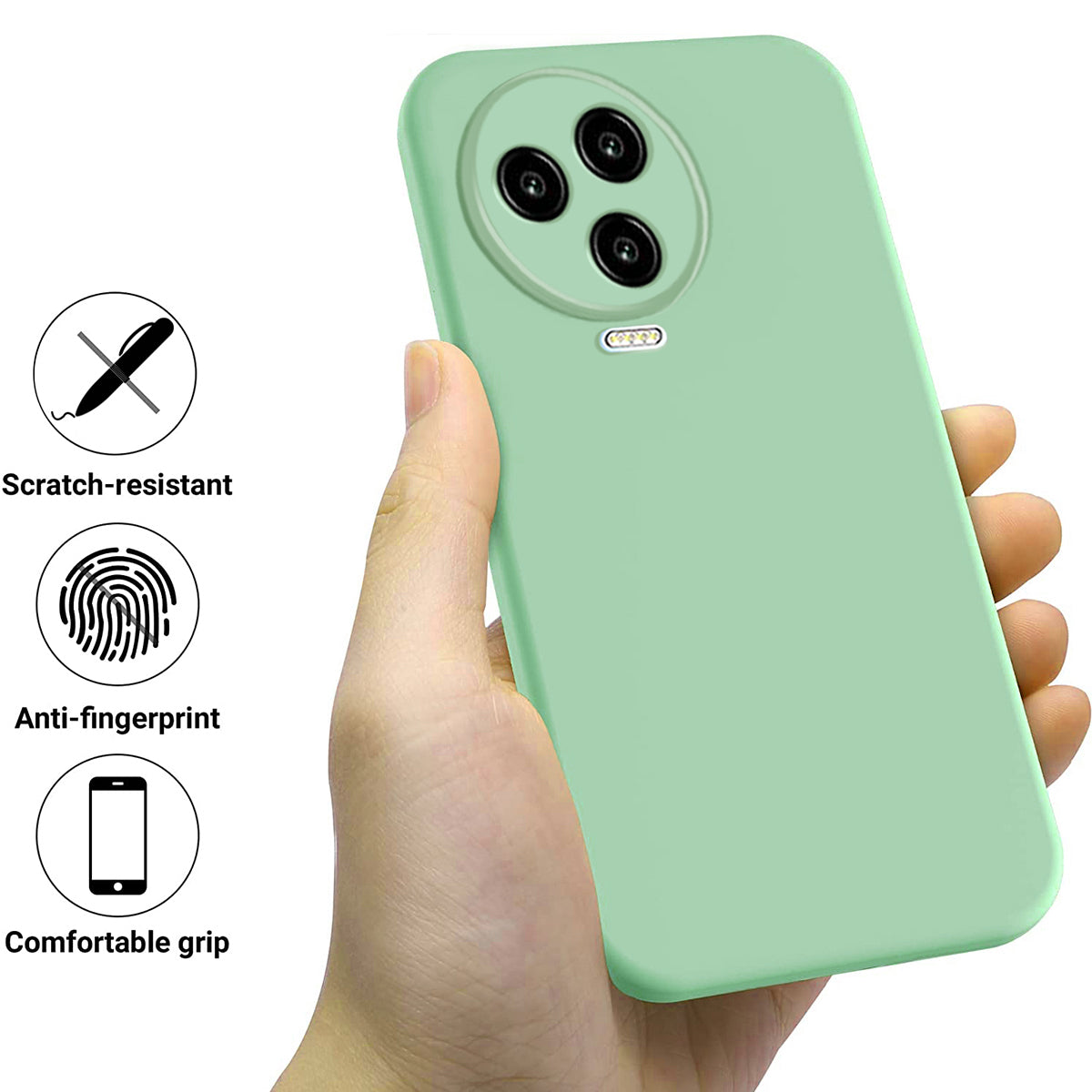 For Infinix Note 12 Pro 4G / Note 12 (2023) 4G Liquid Silicone Phone Case Anti-Dust Mobile Cover with Soft Lining