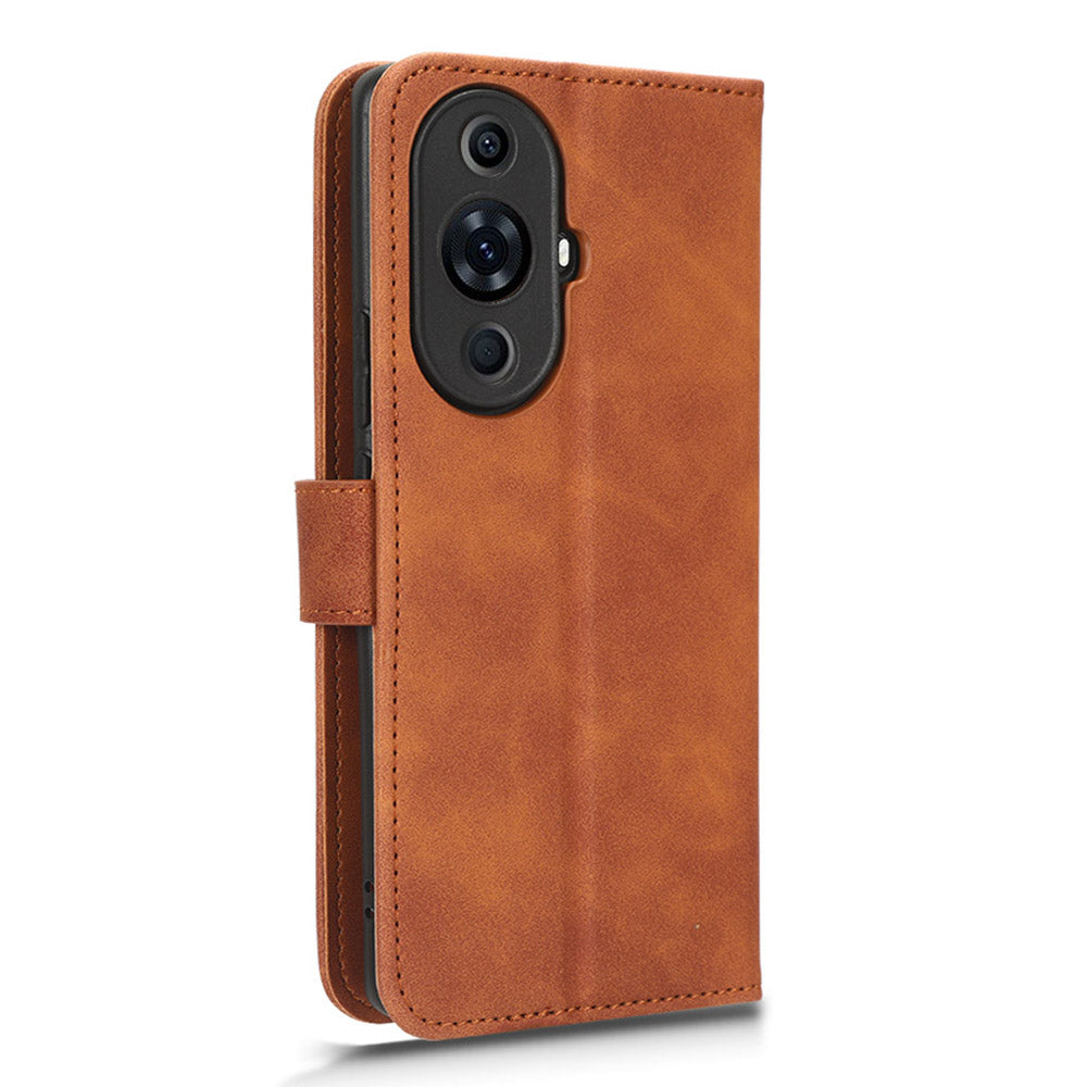 For Huawei nova 11 Pro / nova 11 Ultra Skin-touch PU Leather Phone Cover Wallet Stand Cell Phone Case