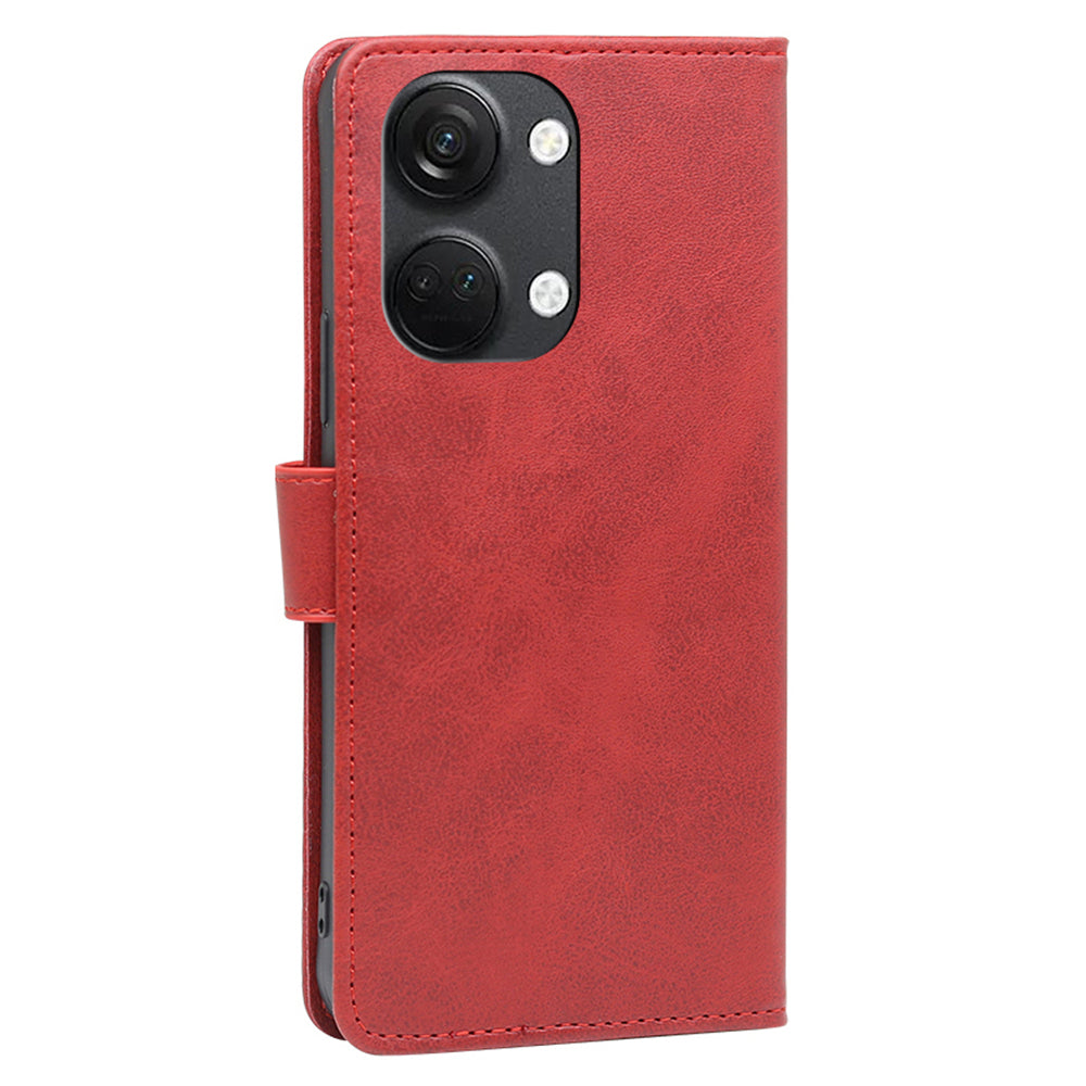 For OnePlus Nord 3 5G / Ace 2V 5G PU Leather Magnetic Protective Cover Calf Texture Wallet Stand Phone Case